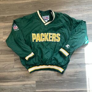 Vintage 90’s Starter NFL Pro Line Green Bay Packers Windbreaker Jacket